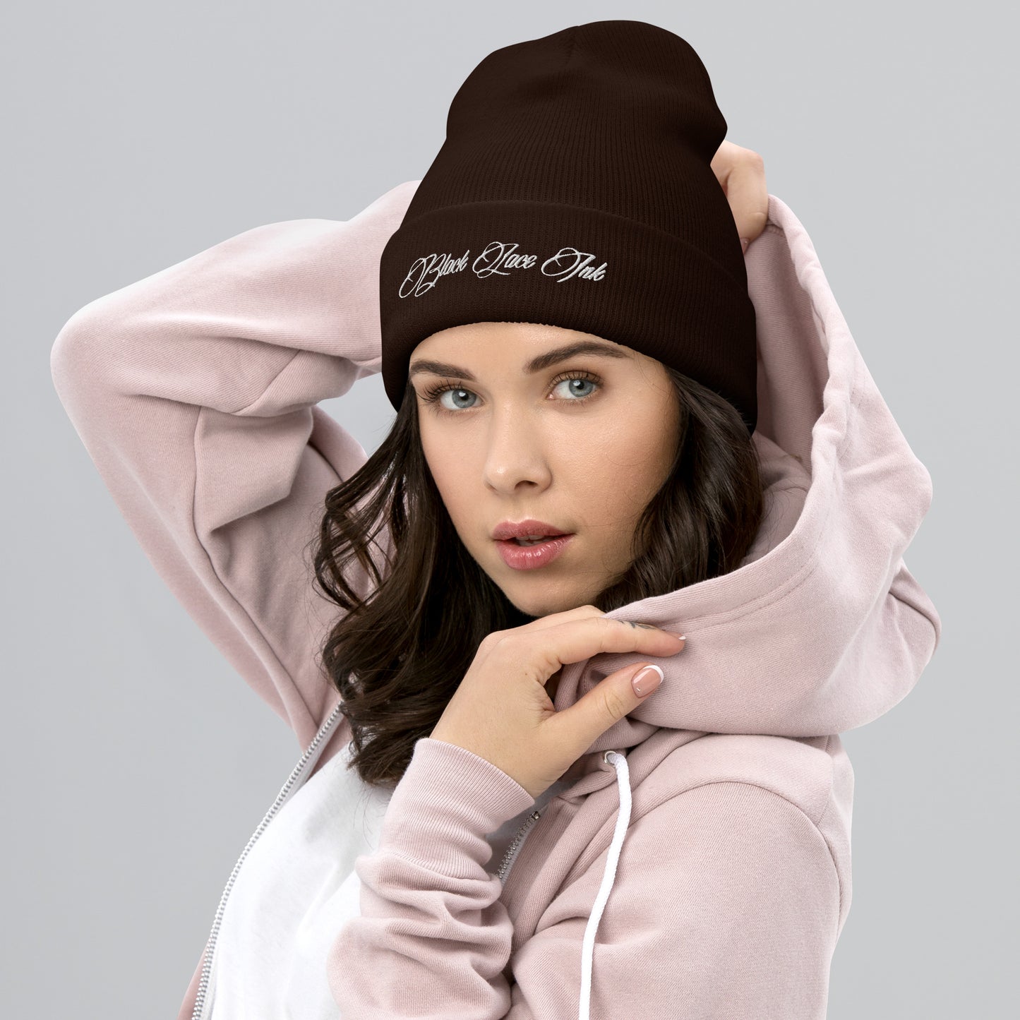 Black Lace Beanie