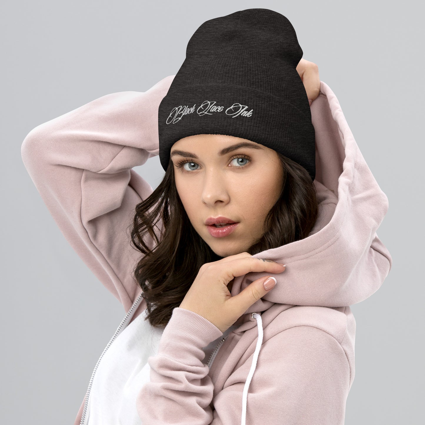 Black Lace Beanie