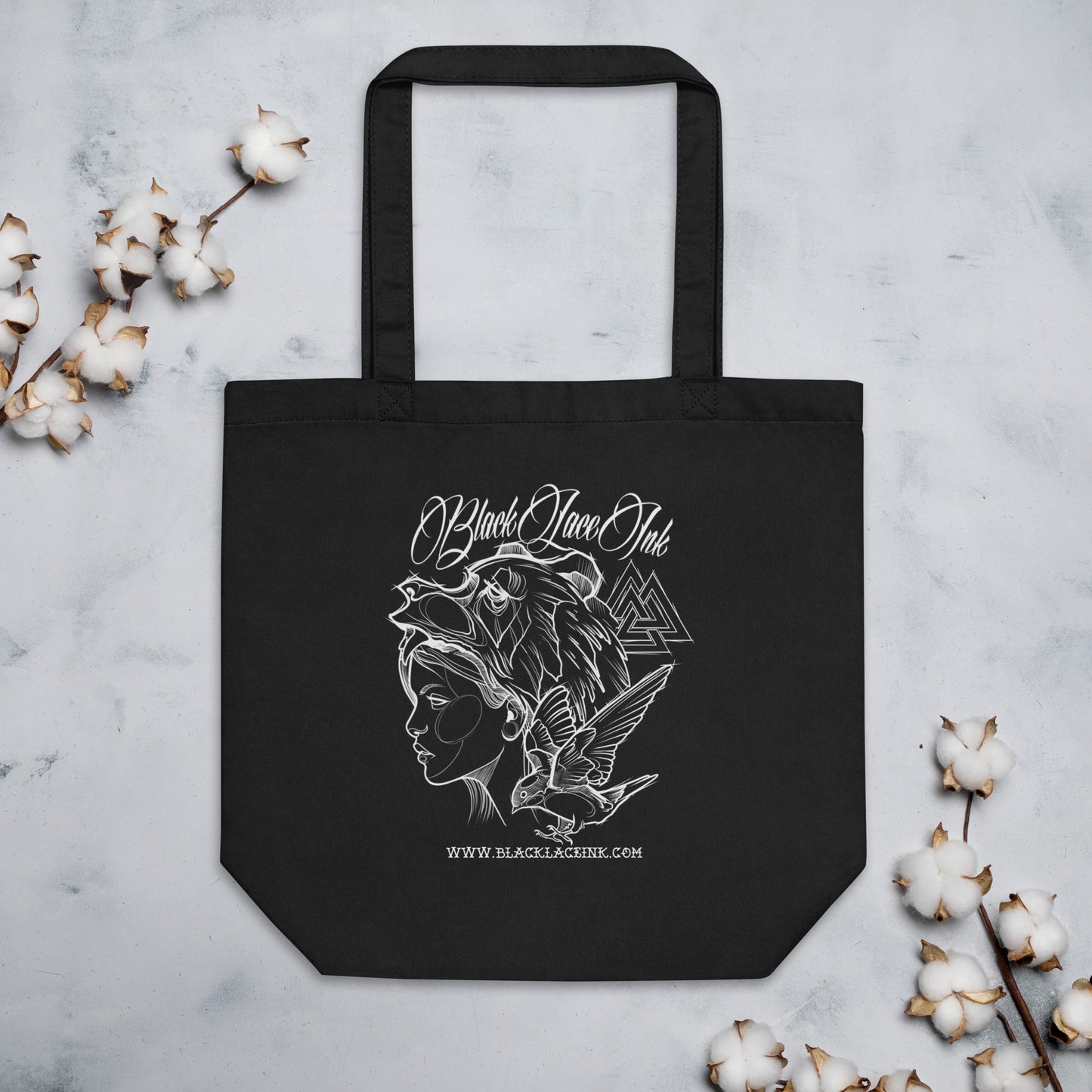 Black Lace Tote