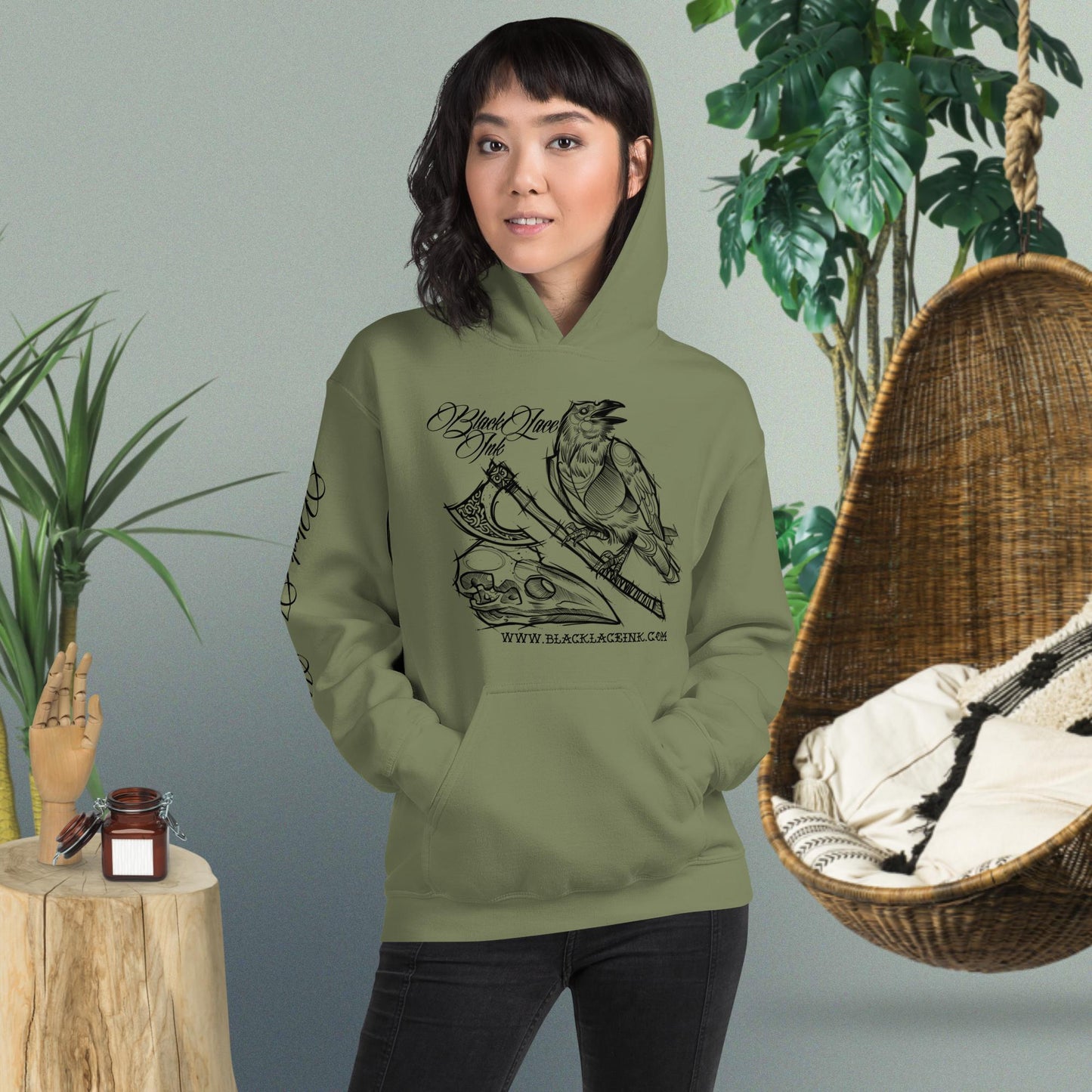 Black Raven Hoodie